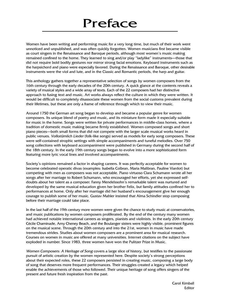 Women Composers - A Heritage of Song High Voice