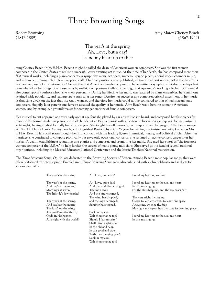 Women Composers - A Heritage of Song High Voice