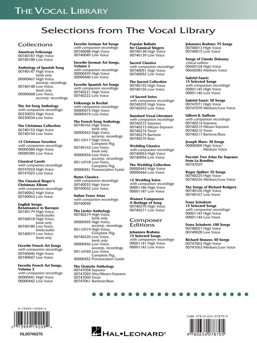 Women Composers - A Heritage of Song High Voice