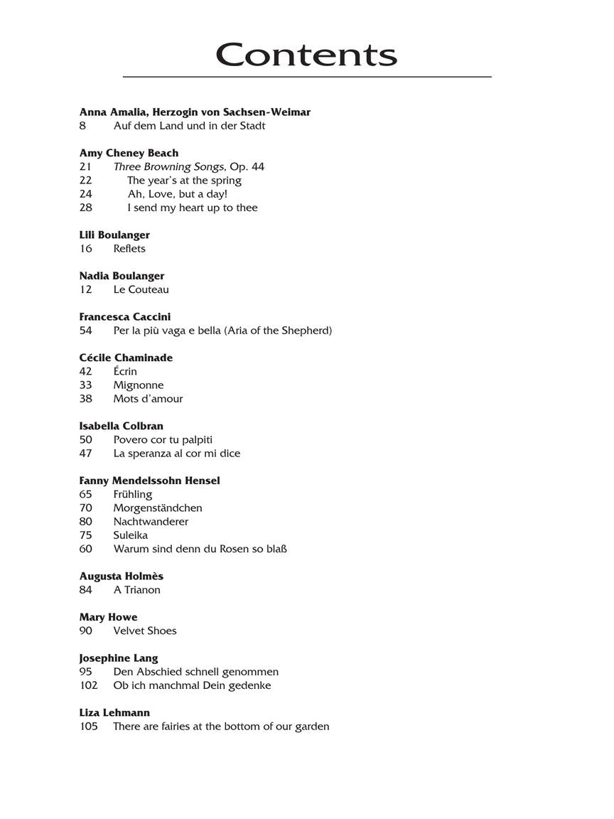 Women Composers - A Heritage of Song Low Voice