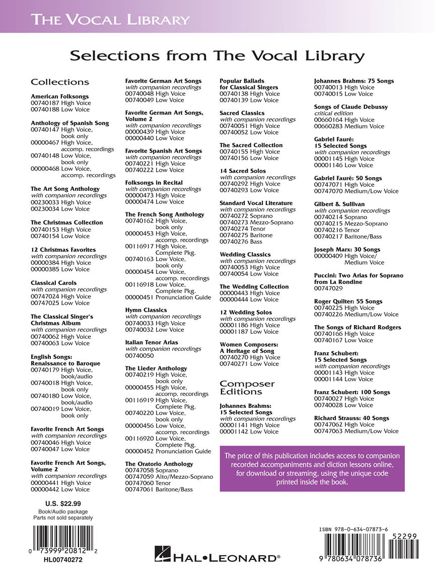 Standard Vocal Literature