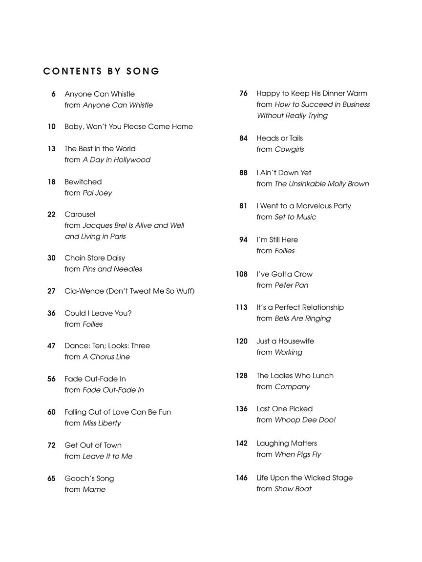 Actor's Songbook Women's Edition Second Edition