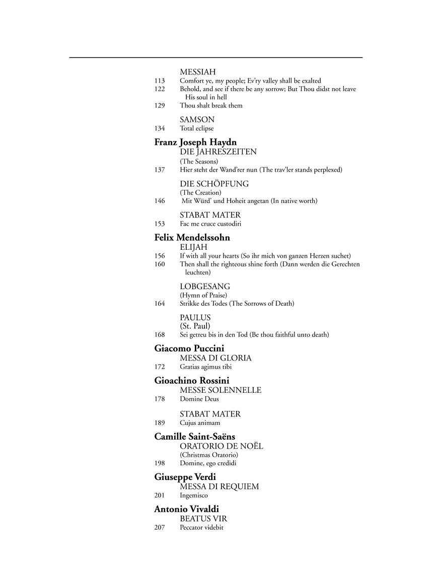 Oratorio Anthology Tenor