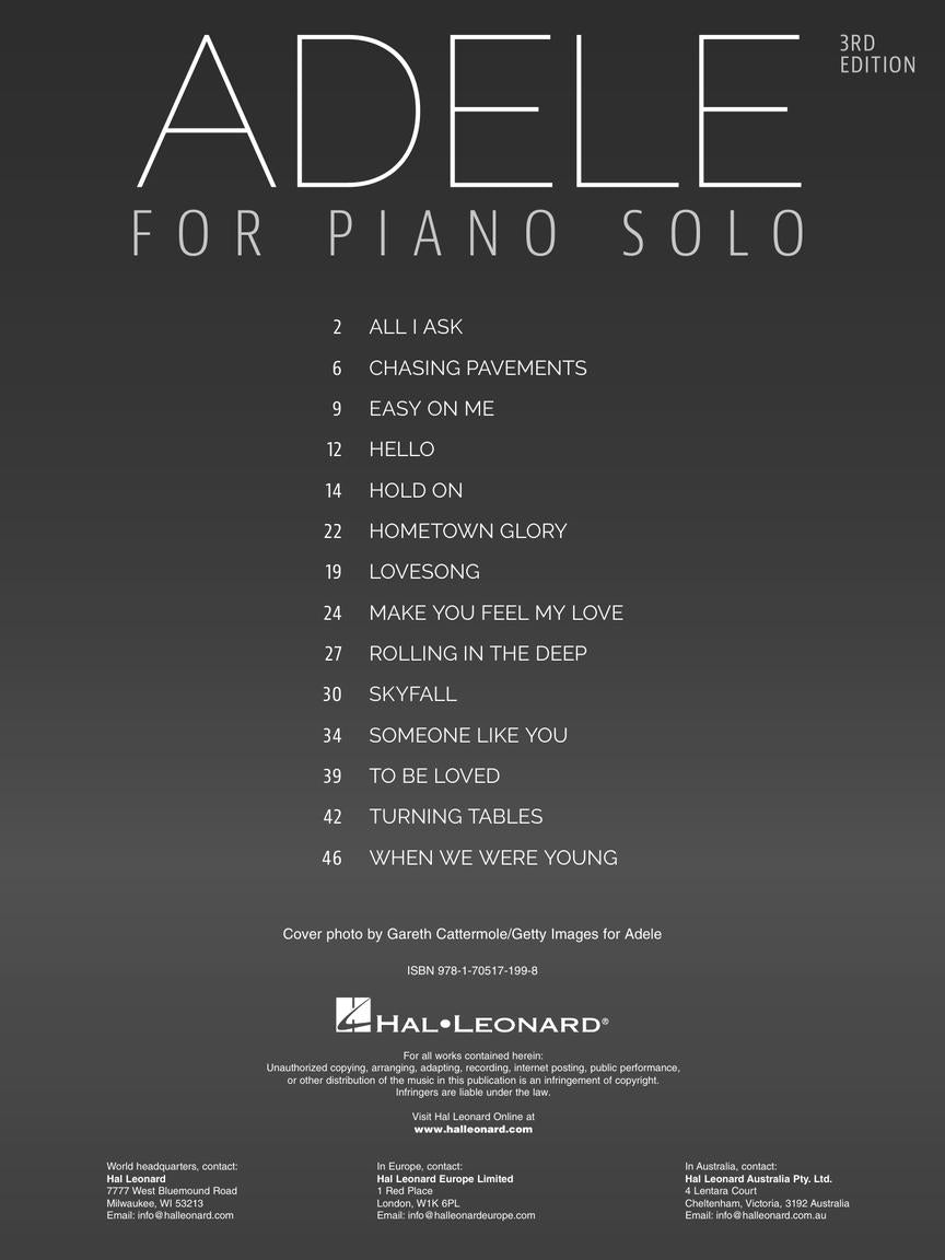Adele: For Piano Solo