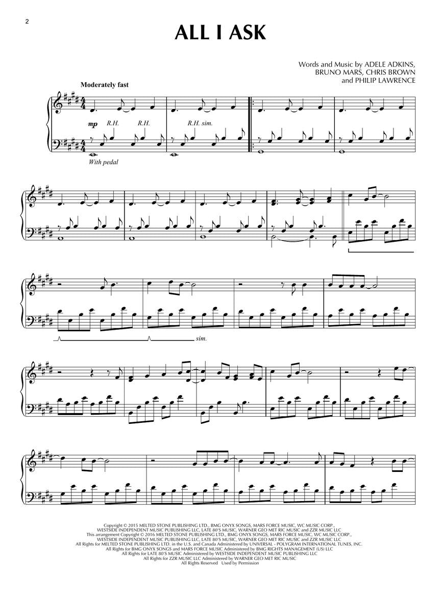 Adele: For Piano Solo