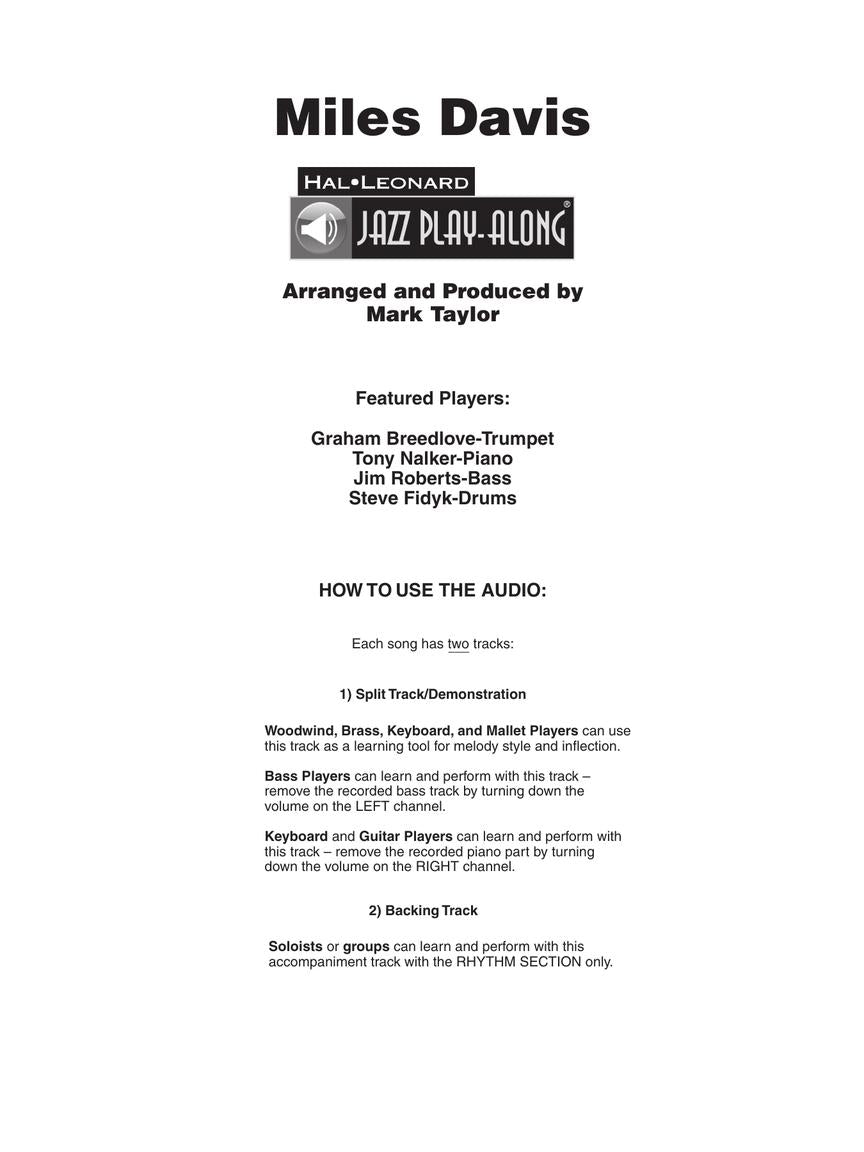 Davis, Miles - Jazz Play Along, Vol. 2