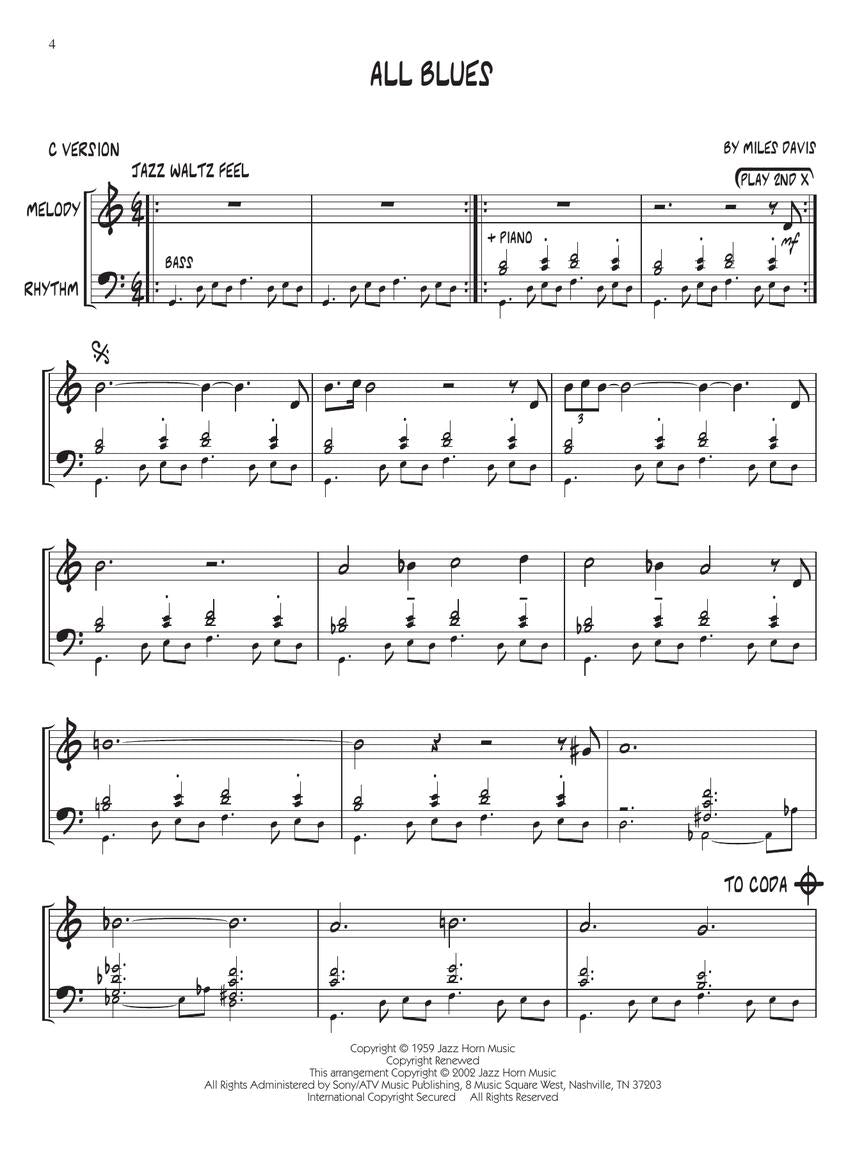 Davis, Miles - Jazz Play Along, Vol. 2