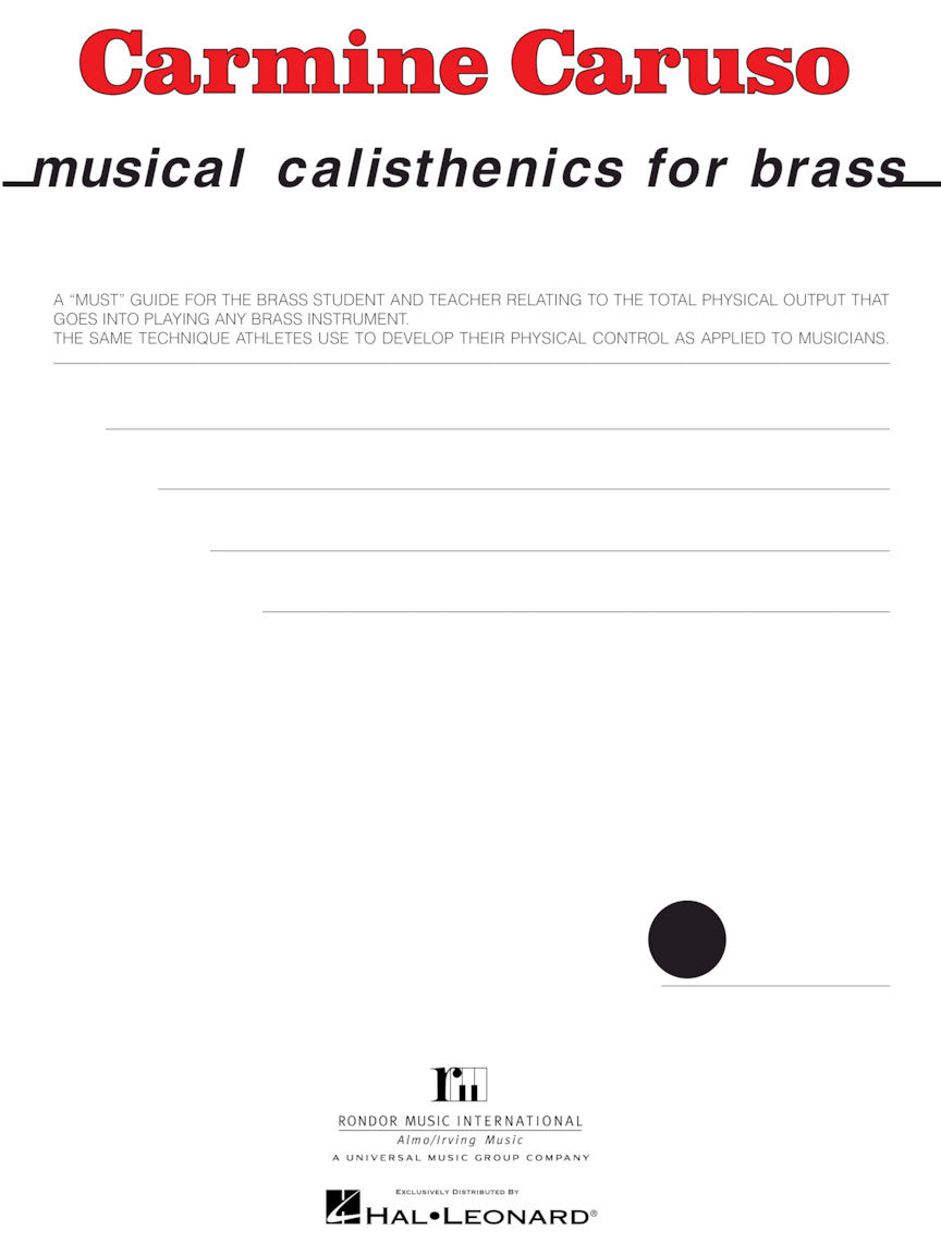 Caruso, Carmine - Musical Calisthenics for Brass
