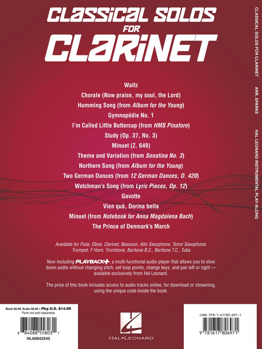 Classical Solos for Clarinet - 15 Easy Solos for Contest and Performance