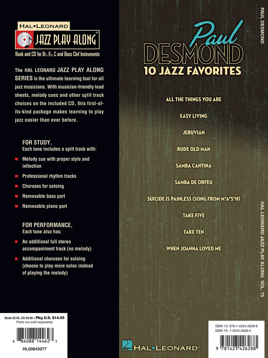 Desmond, Paul - Jazz Play-Along Volume 75