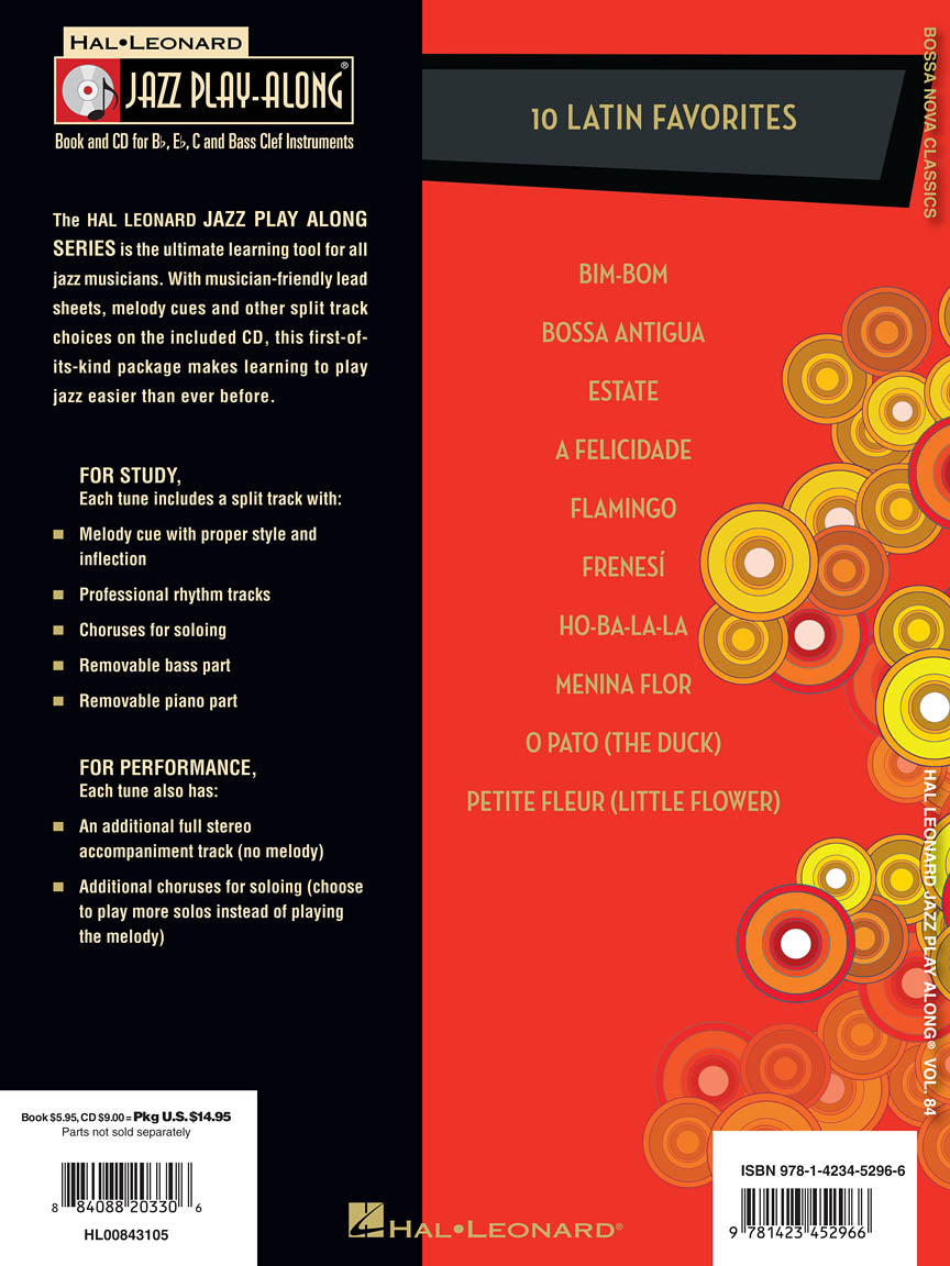 Bossa Nova Classics - Jazz Play-Along Volume 84