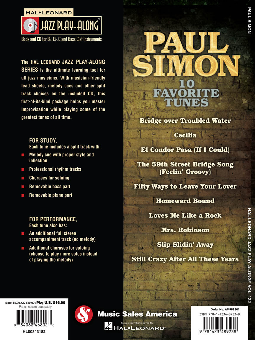 Simon, Paul - Jazz Play-Along Vol. 122