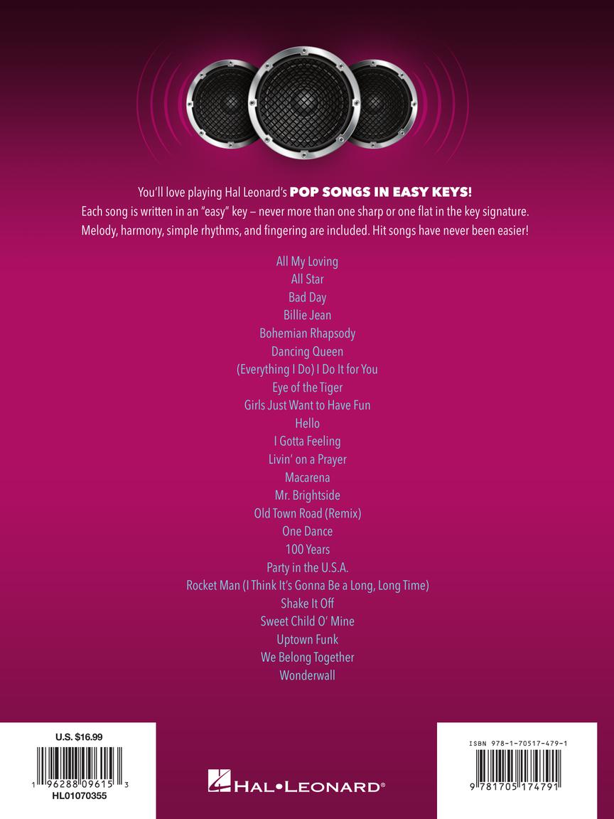 Pop Songs – In Easy Keys