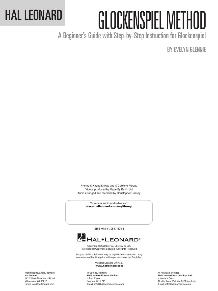 Hal Leonard Glockenspiel Method
