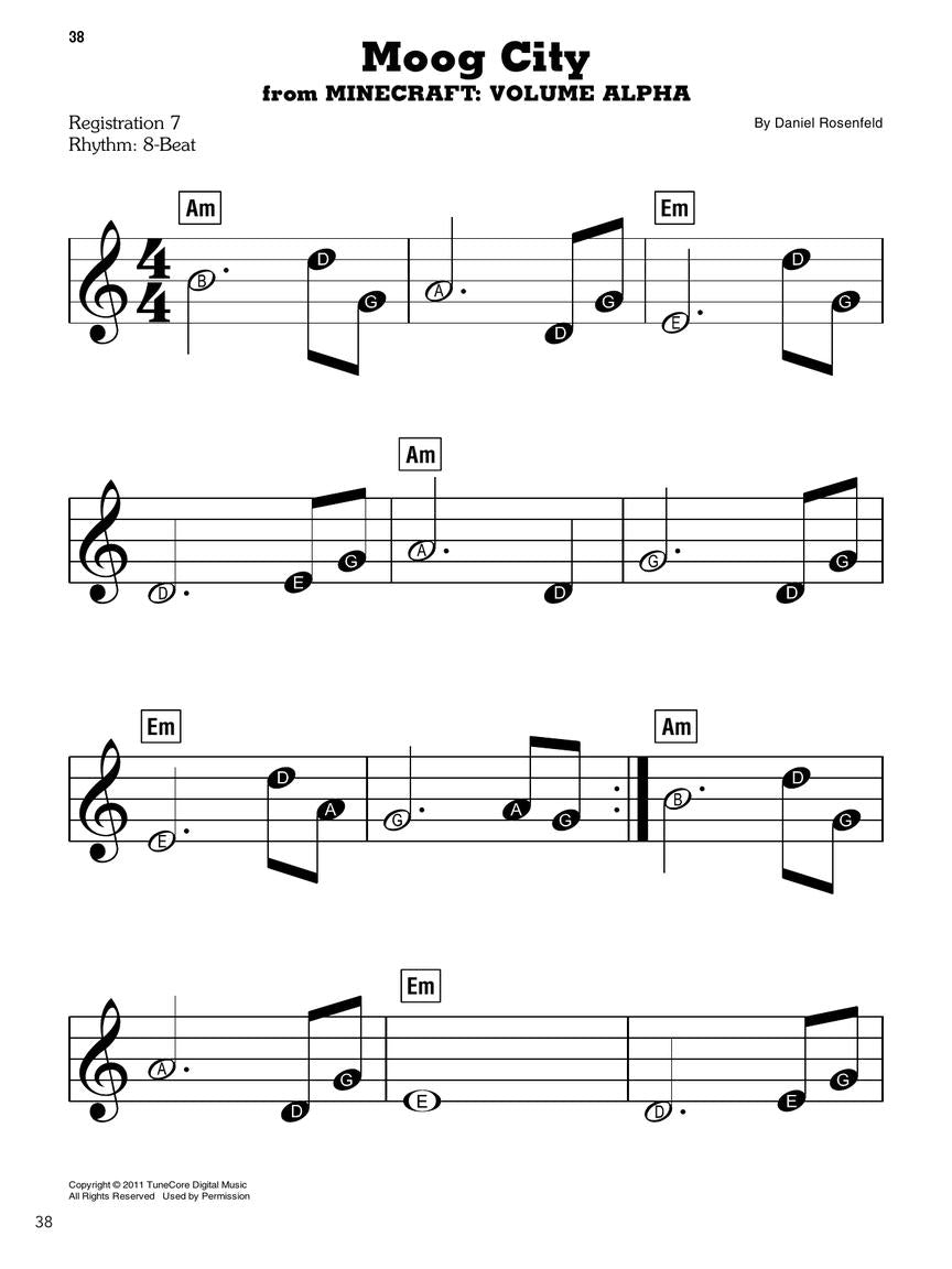 Rosenfeld Music from the Video Game Series Minecraft E-Z Play Today #81