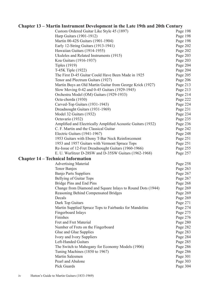 Hutton's Guide to Martin Guitars: 1833-1969