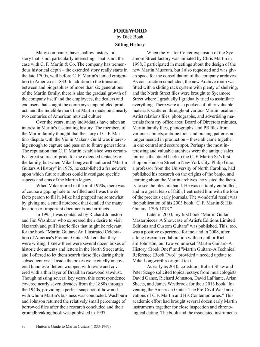 Hutton's Guide to Martin Guitars: 1833-1969
