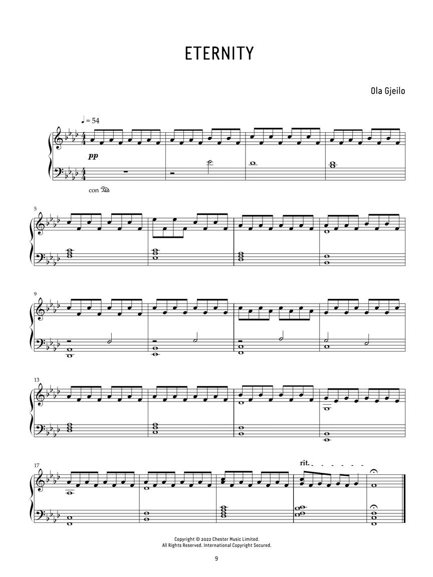 Gjeilo Dawn for Piano