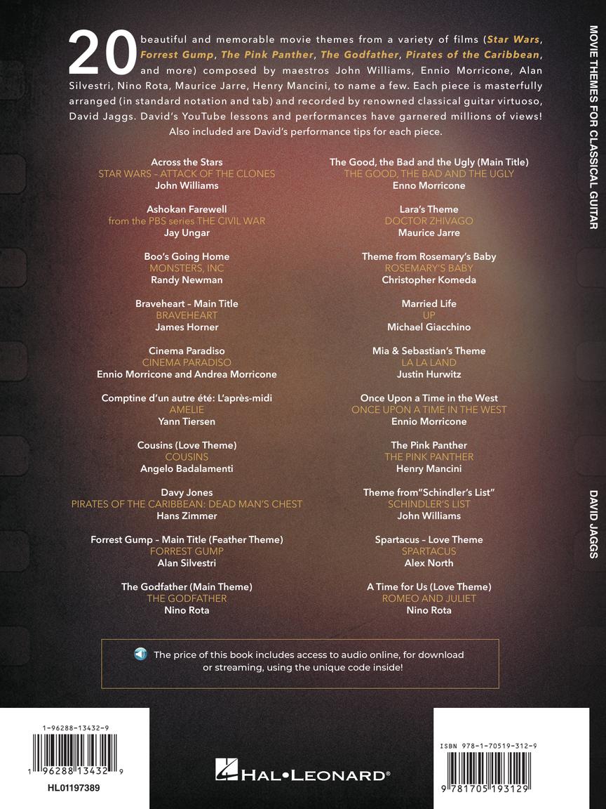 Movie Themes for Classical Guitar