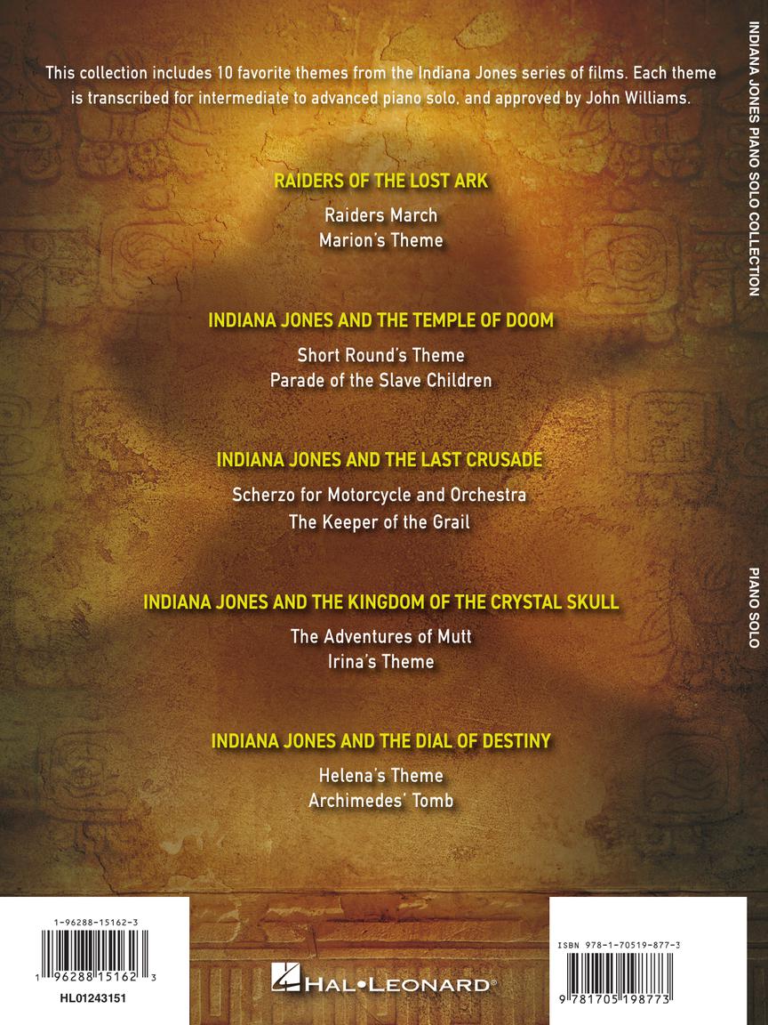 Willams Indiana Jones Piano Solo Collection