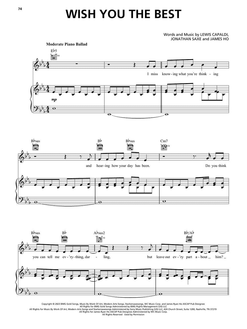 Top Hits of 2023 Arranged for Piano/Vocal/Guitar
