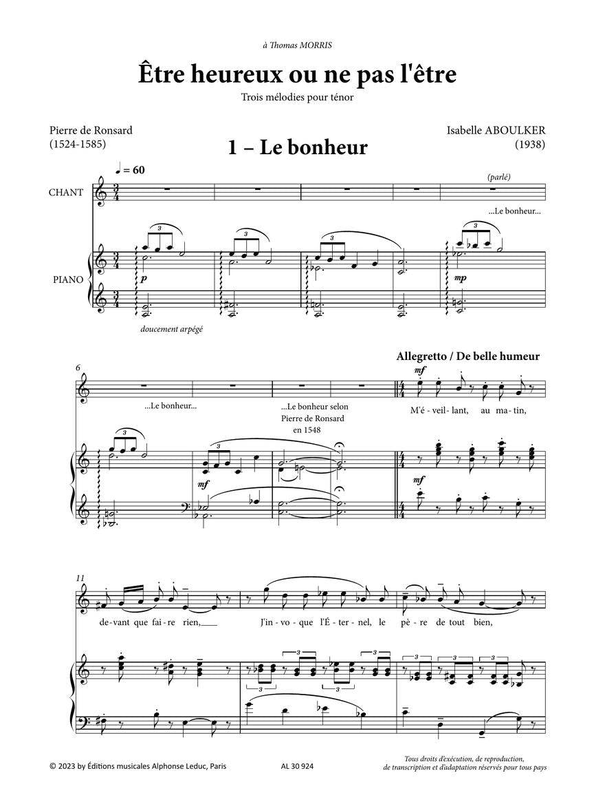 Aboulker Être heureux ou ne pas l'être