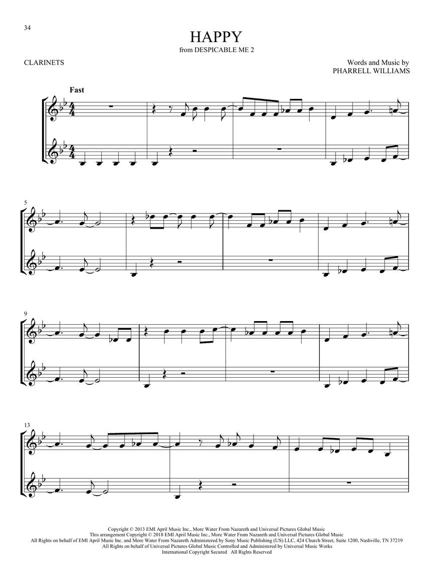 First 50 Duets for Two Clarinets