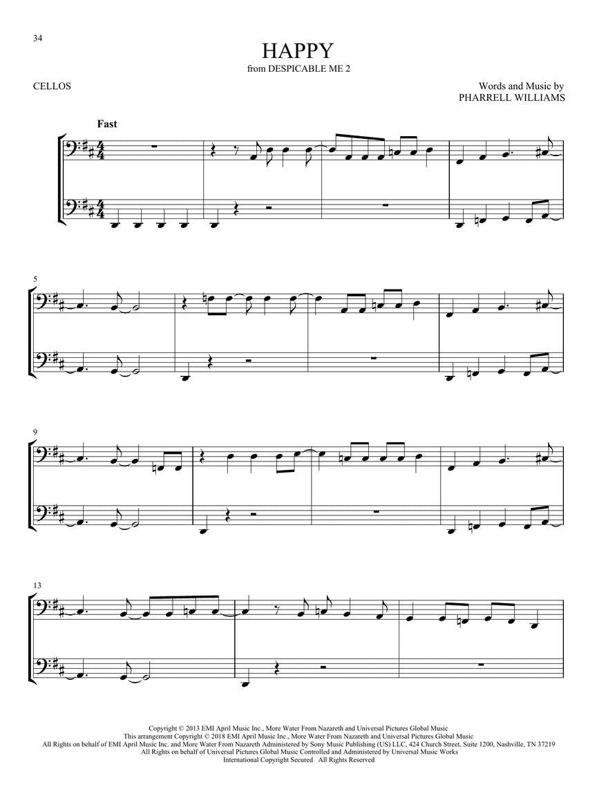 First 50 Duets for Two Cellos