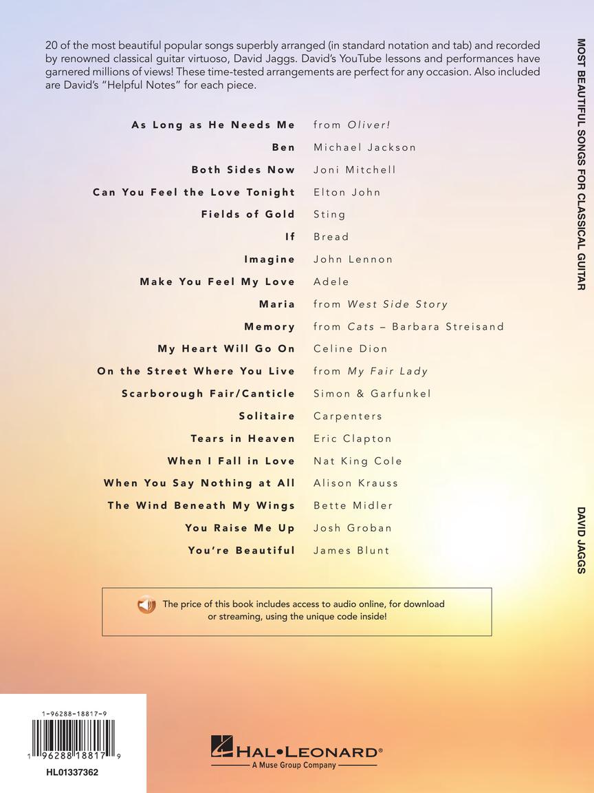 Most Beautiful Songs for Classical Guitar