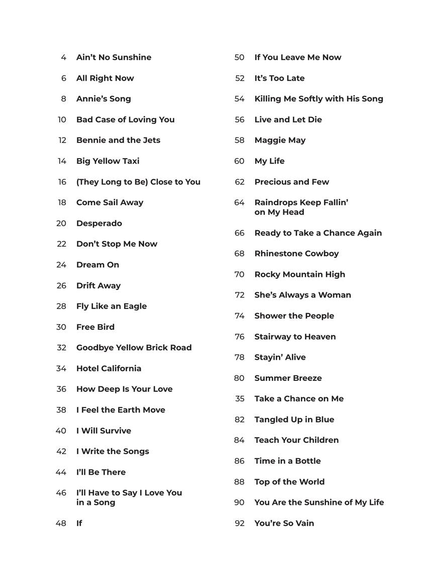 The 1970s – Super Easy Songbook