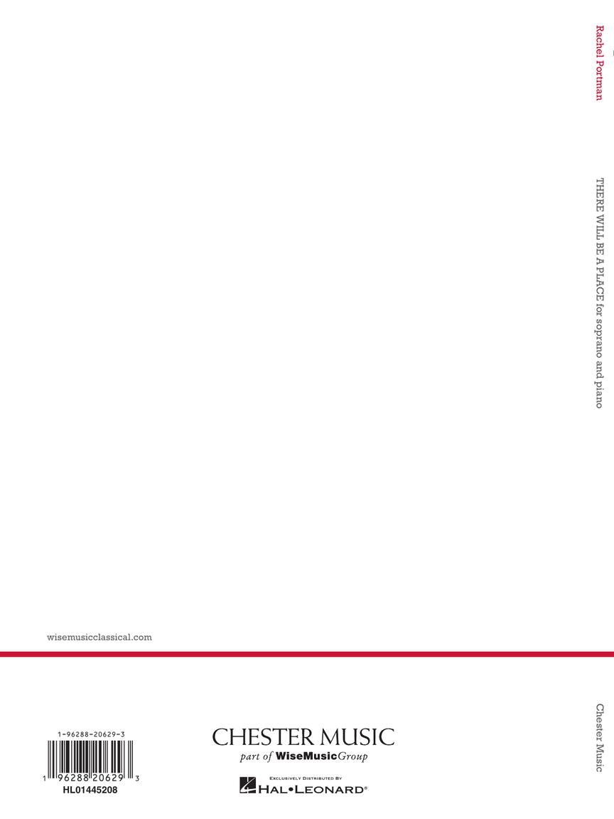 Portman: There Will Be a Place for Soprano and Piano