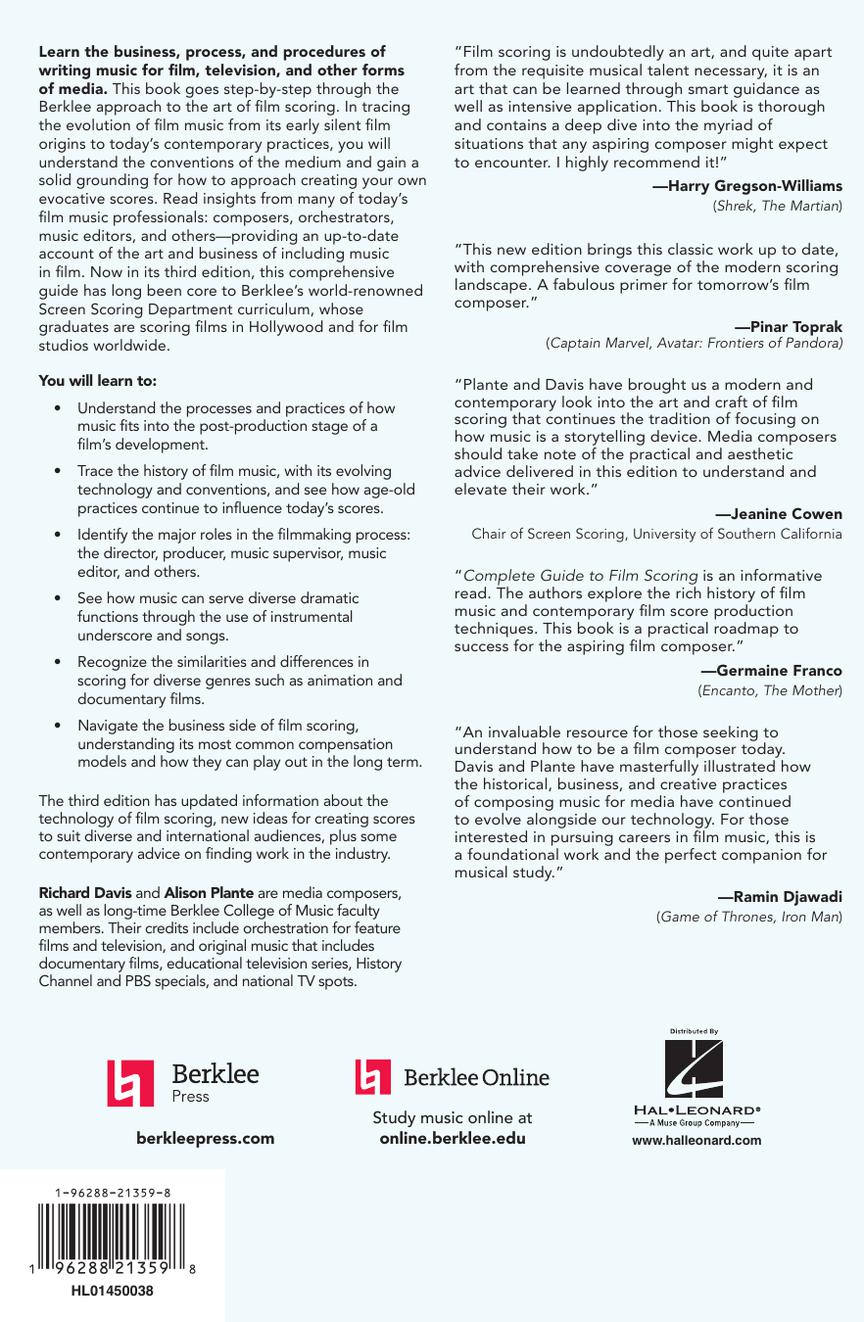 Complete Guide to Film Scoring – 3rd Edition