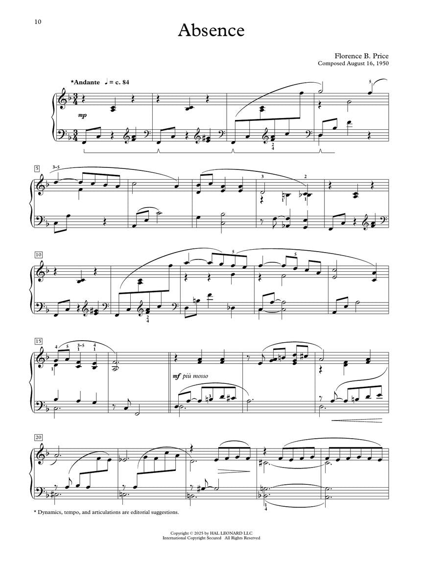 Price: Rediscovered Gems for Piano Solo