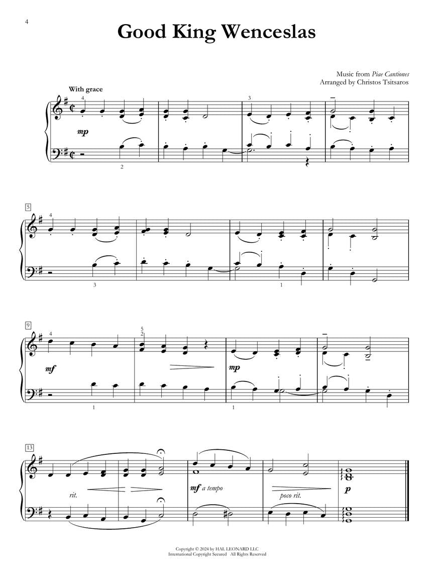 Simply Christmas 24 Short and Stylish Piano Arrangements of Favorite Carols