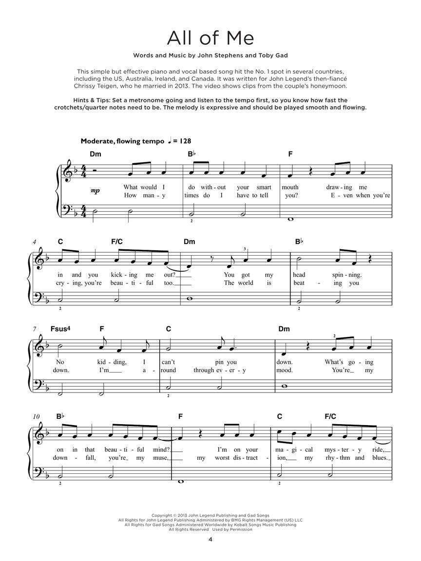 40 of the Most Beautiful Songs Ever Really Easy Piano Series