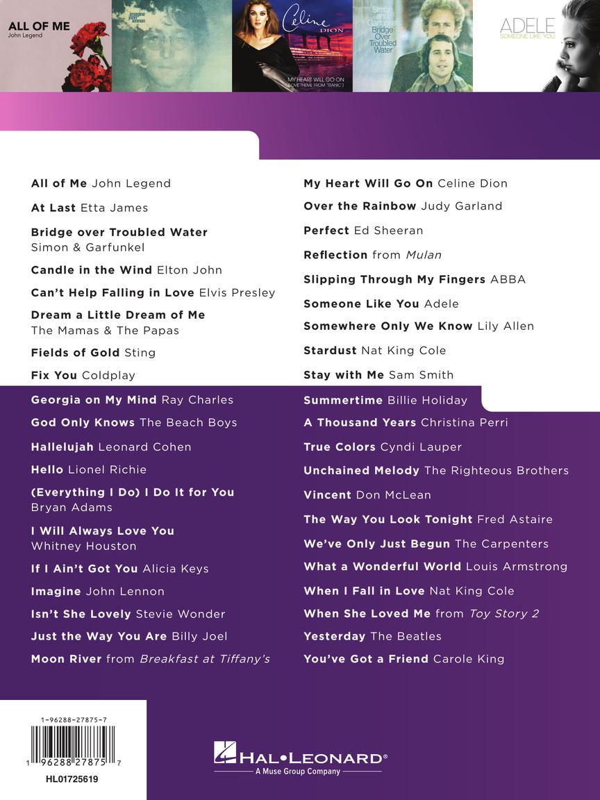 40 of the Most Beautiful Songs Ever Really Easy Piano Series