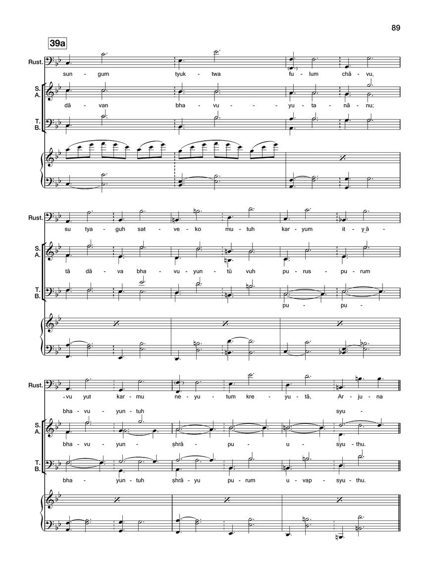 Glass: Satyagraha Opera in Three Acts Vocal Score