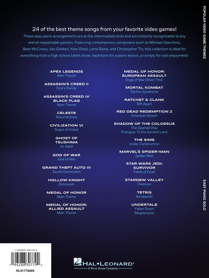 Popular Video Game Themes for Easy Piano