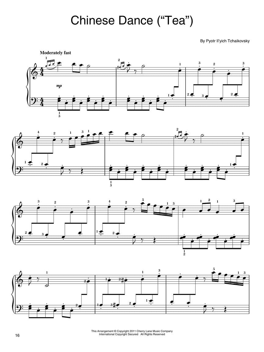 Tchaikovsky The Nutcracker for Easy Piano