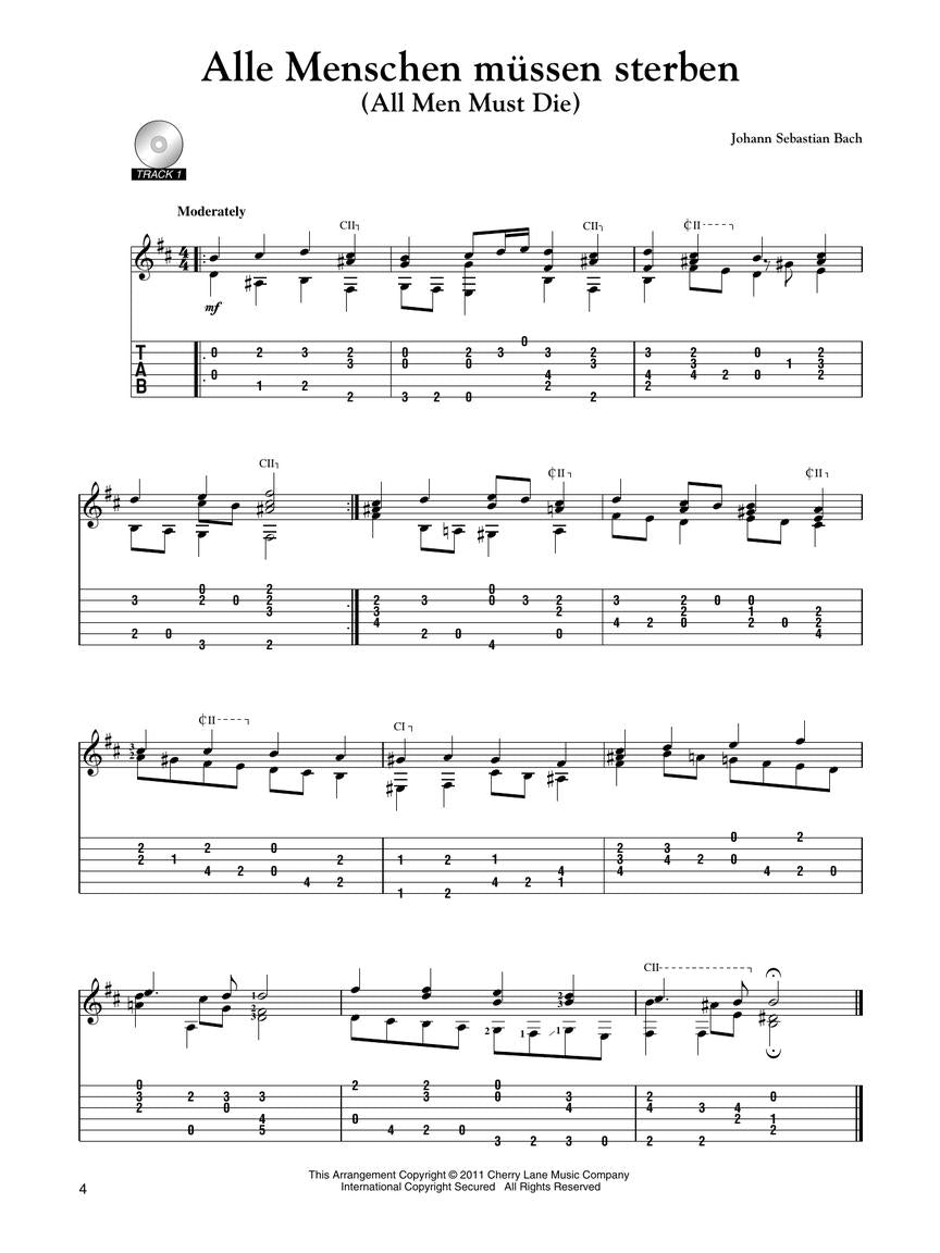 Seventy Bach Chorales for Easy Classical Guitar