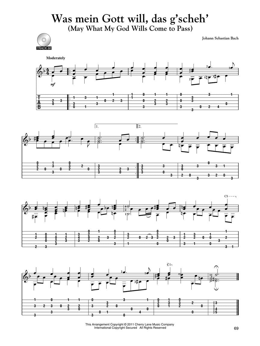 Seventy Bach Chorales for Easy Classical Guitar