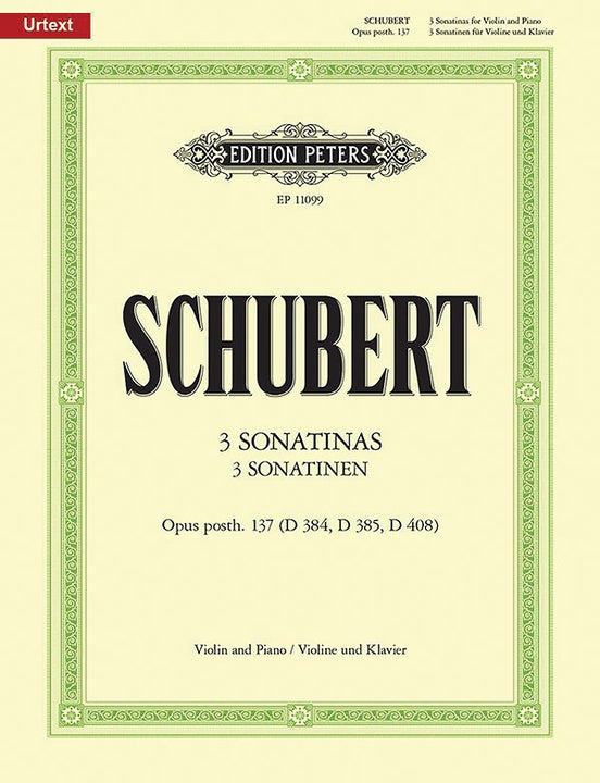 Schubert: 3 Sonatinas Op. 137