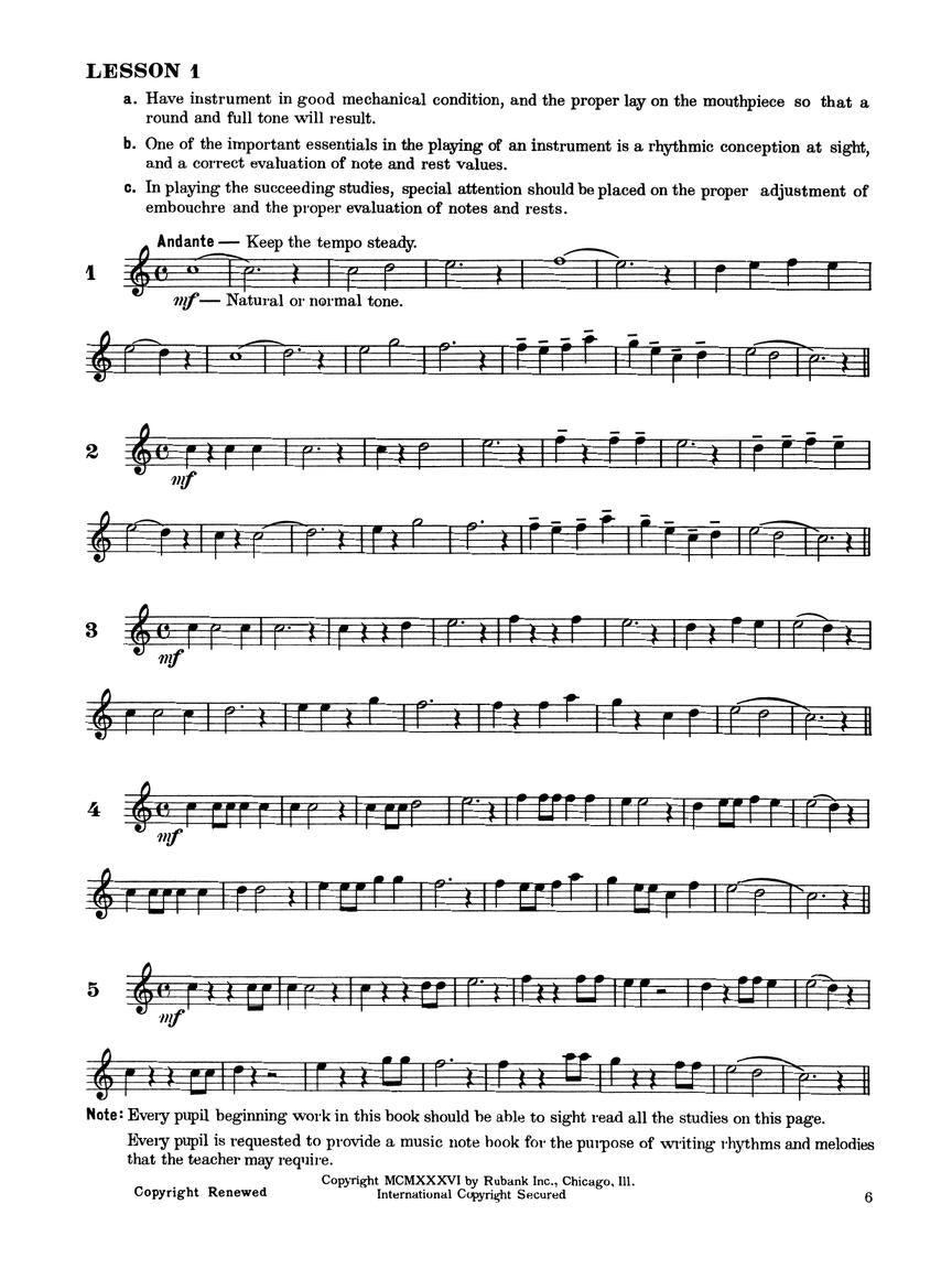 Rubank Intermediate Method - Clarinet