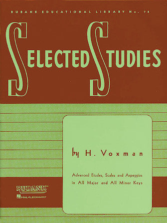 Voxman: Selected Studies for Saxophone Woodwind Method
