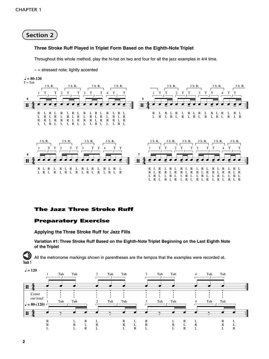 Groovin' with Rudiments - Rudimental Patterns Applied To Rock, Jazz & Latin Drumset