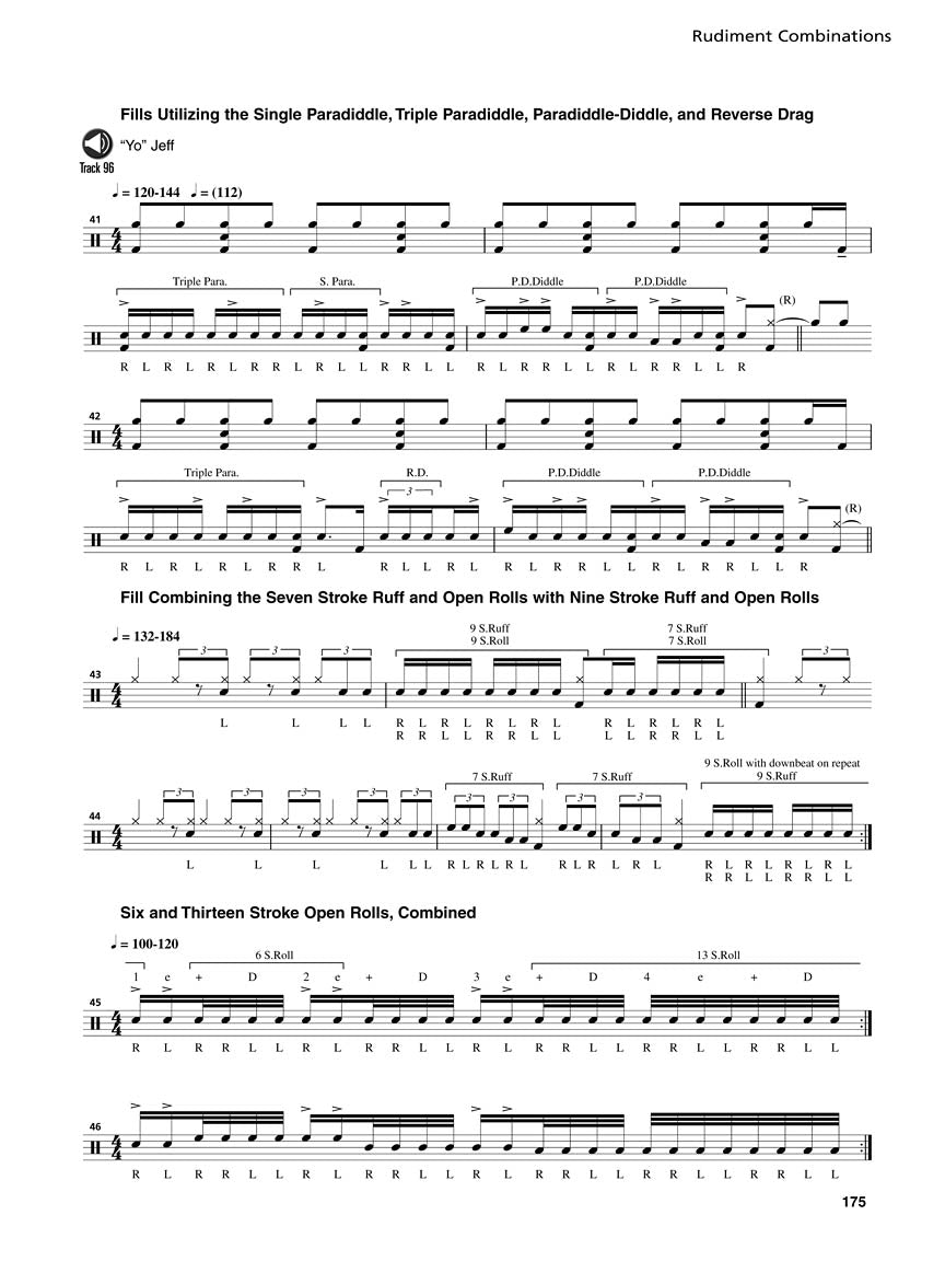 Groovin' with Rudiments - Rudimental Patterns Applied To Rock, Jazz & Latin Drumset