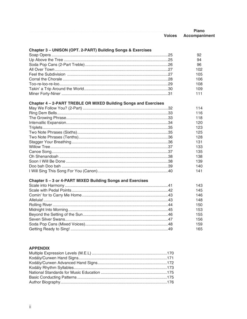 Choir Builders Fundamental Vocal Techniques for Classroom and General Use