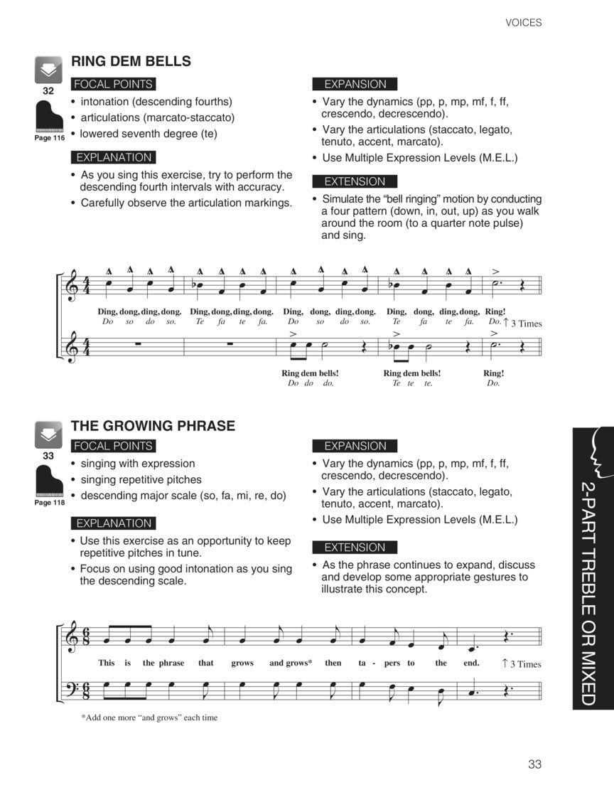 Choir Builders Fundamental Vocal Techniques for Classroom and General Use