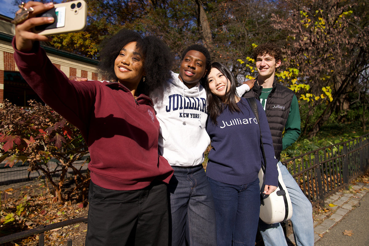 Sweater: Juilliard logo sewn through (unisex sizing)
