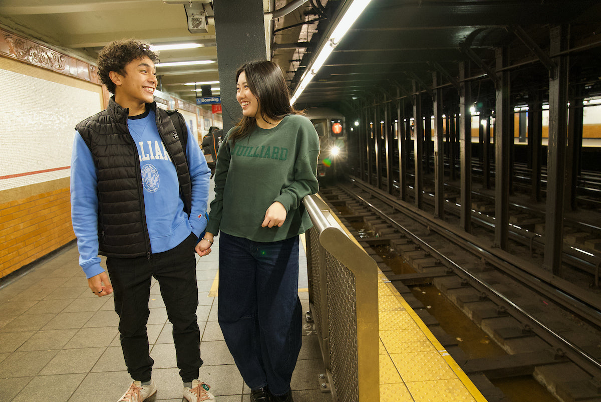 Sweatshirt: Juilliard Reverse Fleece Oversized Midi Embossed